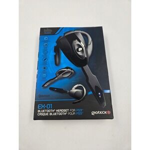 Gioteck EX-01 Bluetooth Headset for PS3 Wireless Gaming Earbud Black